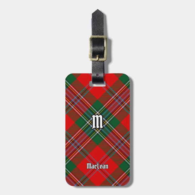 Étiquette À Bagage Tartan du clan MacLean (Devant Vertical)