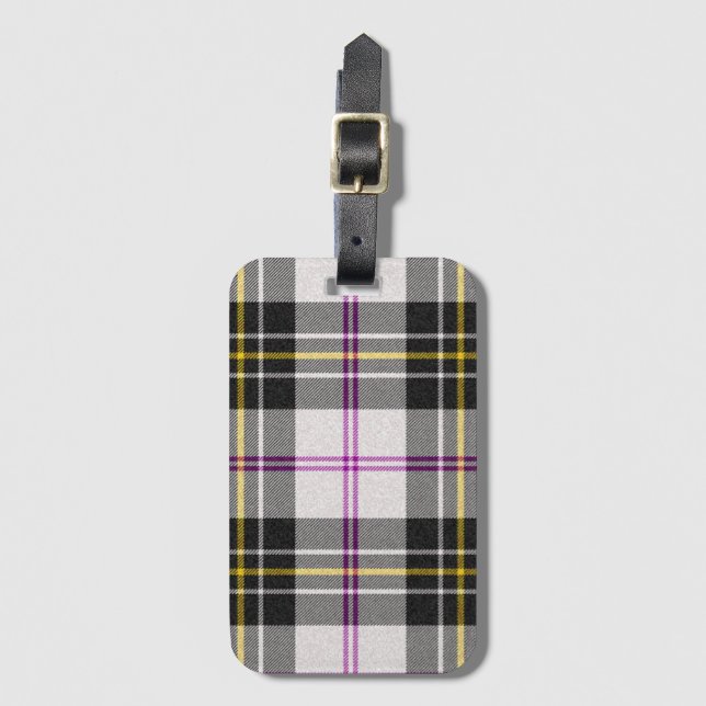 Étiquette À Bagage Tartan MacPherson Robe Clan Plaid (Devant Vertical)