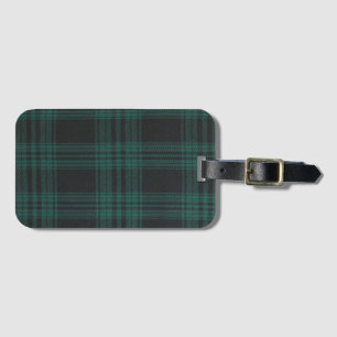 Étiquette À Bagage Tartan monoface avec emplacement de carte
