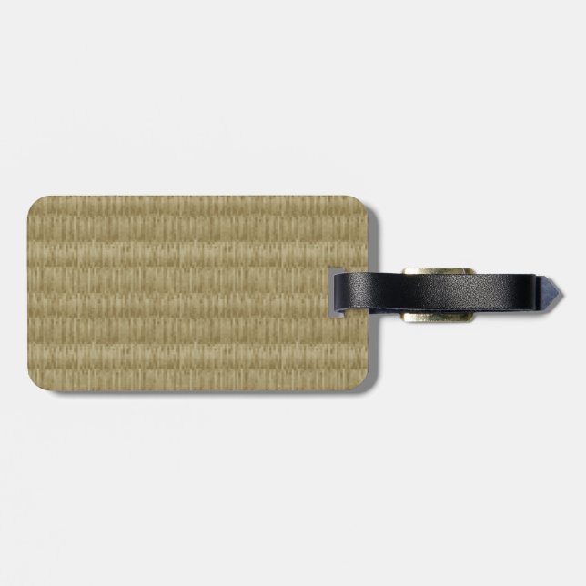 Étiquette À Bagage Tatami Pixel 8 Bits 畳 (Dos horizontal)