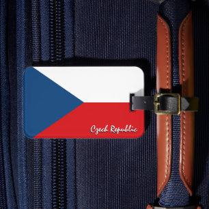 Étiquette À Bagage Tchéquie Tags, patriotique Tchèque Drapeau