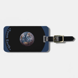 Étiquette À Bagage "Team Earth" Blue Marble