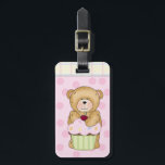 Étiquette À Bagage Teddy Bear Cupcake Party<br><div class="desc"></div>