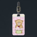 Étiquette À Bagage Teddy Bear Cupcake Party<br><div class="desc"></div>