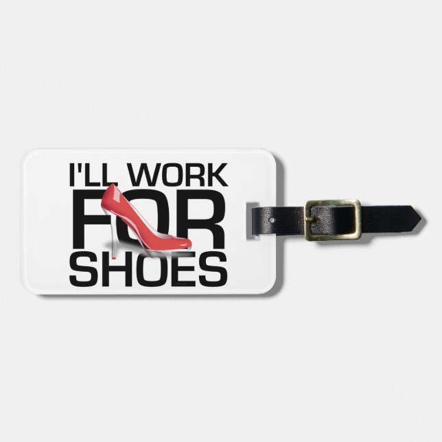 Étiquette À Bagage TEE Work for Shoes (Devant horizontal)