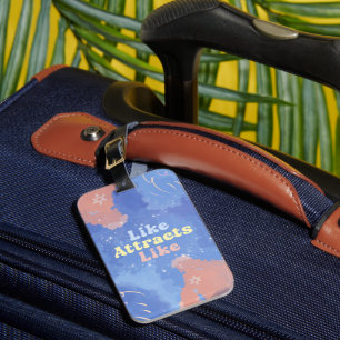 Étiquette À Bagage Tel attire Tel, Citation Motivante, Positive