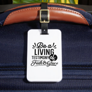 Étiquette À Bagage Témoignage Vivant Citation Biblique Motivation Chr