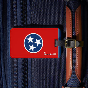 Étiquette À Bagage Tennessee Bagages Tags, patriotique Tennessee Drap