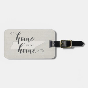 Étiquette À Bagage Tennessee - Home Sweet Home burlap look