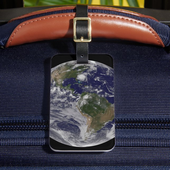 Étiquette À Bagage Terre Pleine Avec L'Ouragan Irène Sur La Côte Est. (Insitu Rectoal 2)