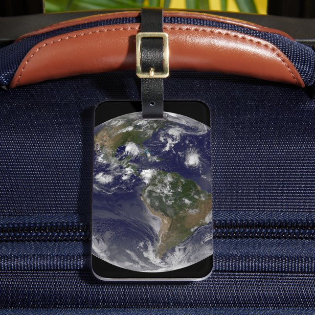 Étiquette À Bagage Terre Pleine Montrant Les Tempêtes Tropicales Dans (Insitu Rectoal 2)