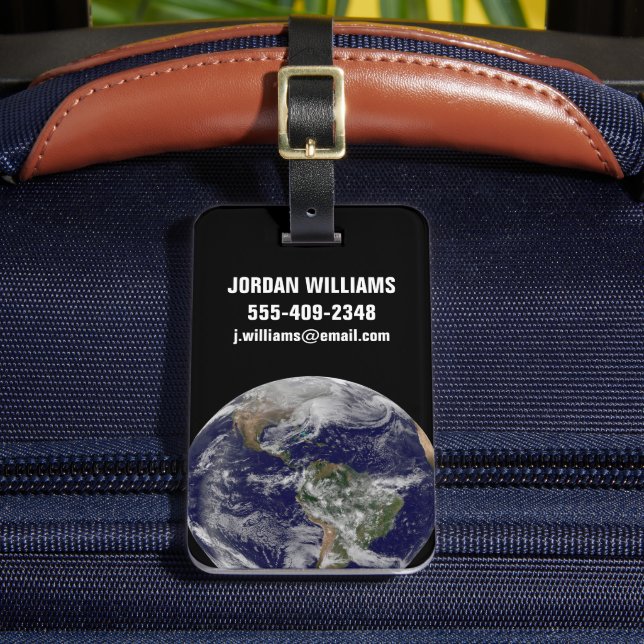 Étiquette À Bagage Terre Pleine Montrant Une Puissante Tempête D'Hive (Insitu Rectoal 2)