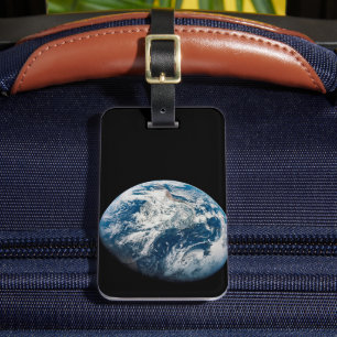 Étiquette À Bagage Terre Tirée De L'Aollo 8 Spacecraft.