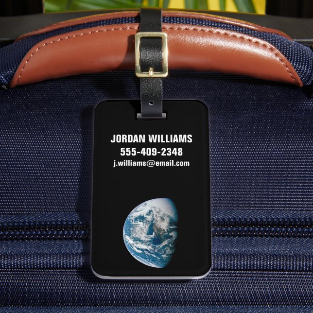 Étiquette À Bagage Terre Tirée De L'Appareil Spacecraft Apollo 13. (Insitu Rectoal 2)