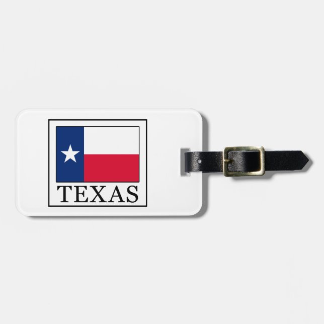 Étiquette À Bagage Texas (Devant horizontal)
