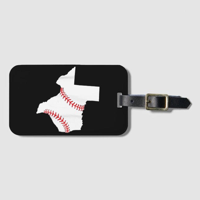 Étiquette À Bagage Texas Baseball État drôle Texas Baseball  (Devant Horizontal)