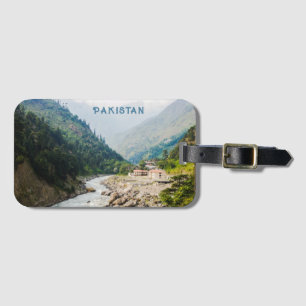 Étiquette À Bagage Texte personnalisé Pakistan