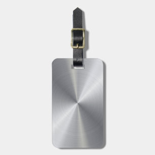 Étiquette À Bagage Texture radiale métallique personnalisée 2