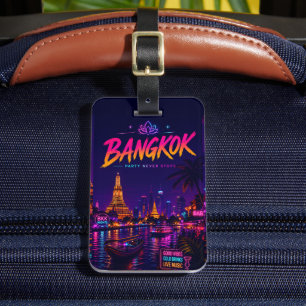 Étiquette À Bagage Thailande personnalisée Bangkok Ville Fêtarde