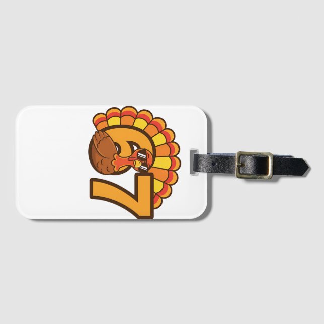 Étiquette À Bagage Thanksgiving 67  Retro  Vibes (Devant Horizontal)
