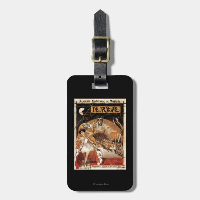 Étiquette À Bagage Théatre de l'opéra de représentation de Le Reve (Devant Vertical)