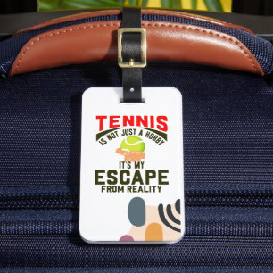 Étiquette À Bagage Thème De Tennis