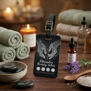Étiquette À Bagage Thérapie de Massage Mains de Guérison Énergie Spa
