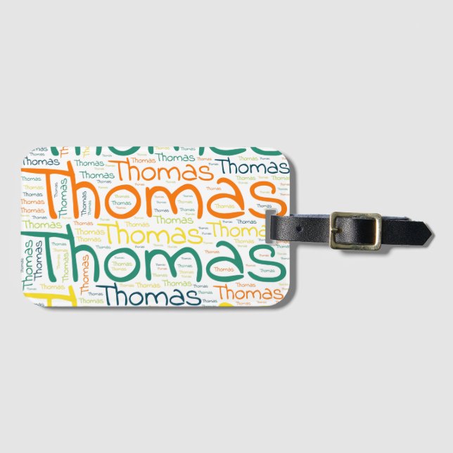 Étiquette À Bagage Thomas (Devant Horizontal)