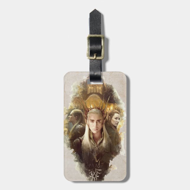 Étiquette À Bagage Thranduil, LEGOLAS GREENLEAF™, & TAURIEL™ Graphiqu (Devant Vertical)