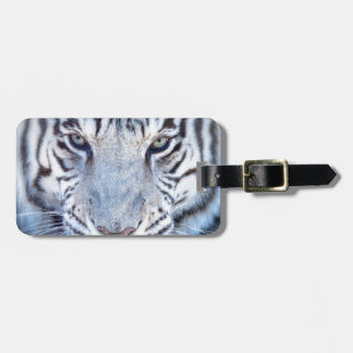 Étiquette À Bagage Tigre de Bengale blanc