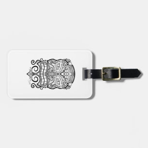 Étiquette À Bagage Tiki mask