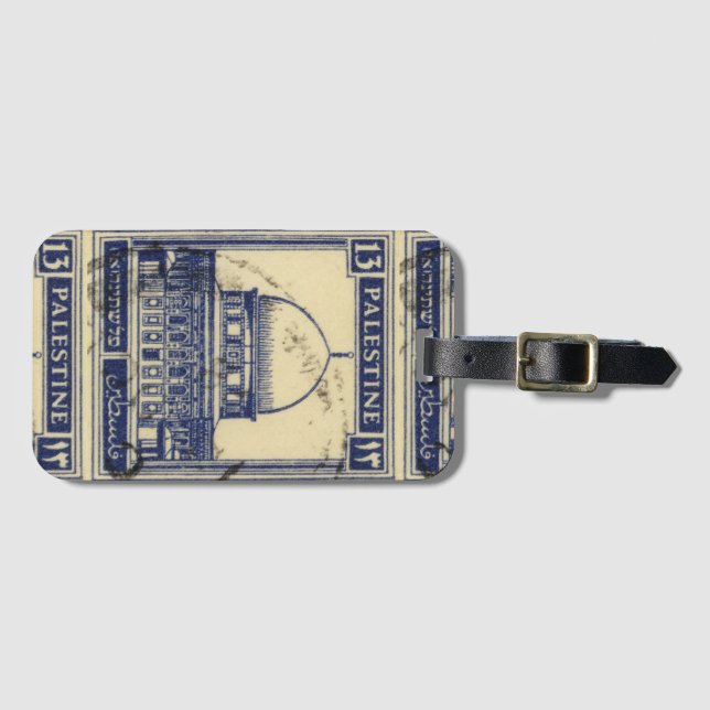 Étiquette À Bagage timbre antique palestinien 1920_ folklor palestine (Devant Horizontal)