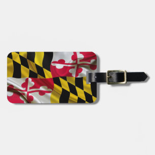 Étiquette À Bagage Tissu de drapeau du Maryland