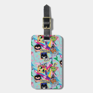 Étiquette À Bagage Titans Ados, allez ! Retro 90's Group Collage