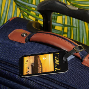 Étiquette À Bagage Titusville, Floride coucher de soleil - Voyage Pho