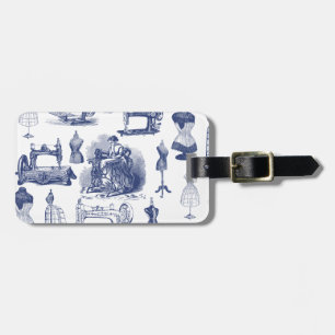 Étiquette À Bagage Toile à coudre vintage
