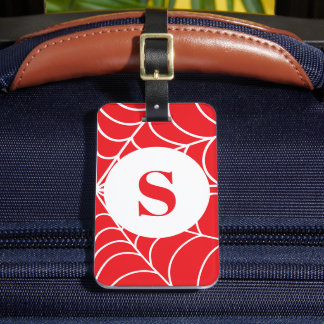 Étiquette À Bagage Toile d'araignée personnalisée initiale personnali