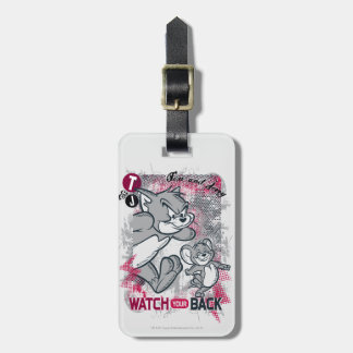 Étiquette À Bagage Tom et Jerry Regardez votre dos