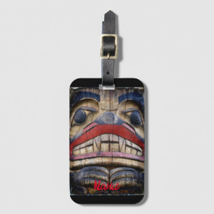Étiquette À Bagage Tonnerre à visage totem