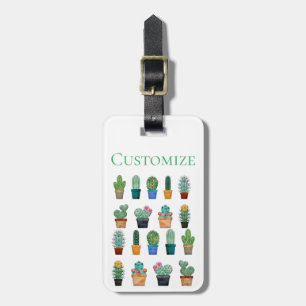 Étiquette À Bagage Tonnerre-Cove des Plantes de Cactus agrafés