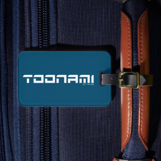 Étiquette À Bagage Toonami Futuristic Font Logo