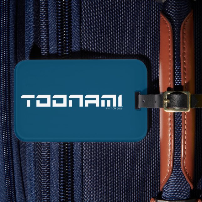 Étiquette À Bagage Toonami Futuristic Font Logo (Insitu Rectoal 4)