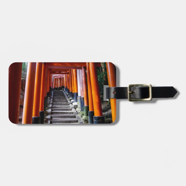 Étiquette À Bagage Torii au tombeau d'Inari, Kyoto (Devant horizontal)