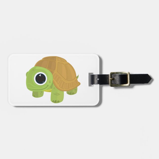 Étiquette À Bagage Tortue (Devant horizontal)