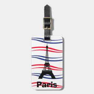 Étiquette À Bagage Tour Eiffel