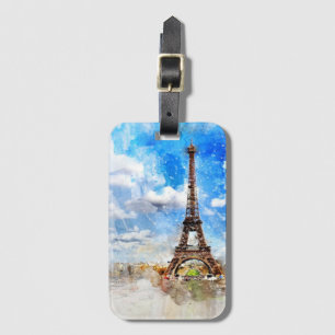 Étiquette À Bagage Tour Eiffel