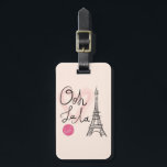 Étiquette À Bagage Tour Eiffel Dessinée À La Main<br><div class="desc">Illustration à la main de la tour Eiffel avec joli ooh la text. | © et ® Bigstock® - Tous droits réservés.</div>