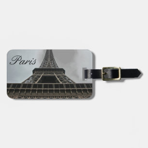 Étiquette À Bagage Tour Eiffel Paris, France