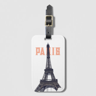 Étiquette À Bagage Tour Eiffel vintage Paris Europe