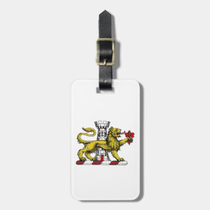 Étiquette À Bagage Tour Lion Fleur de Lis Crest Emblem C